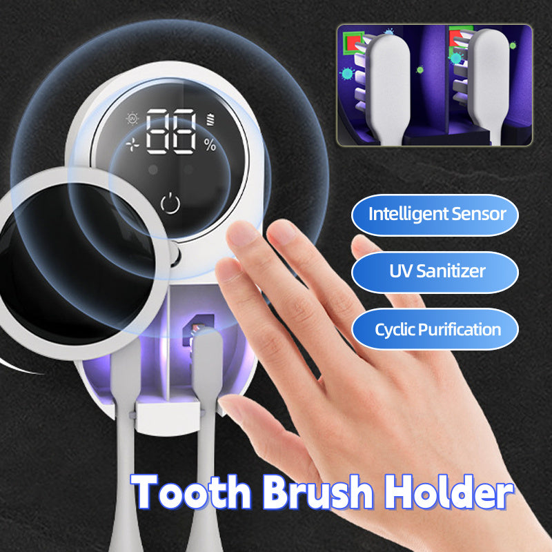 Portable UV Toothbrush Sanitizer & Holder | Toothpaste Accessories